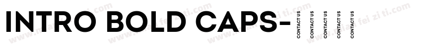 Intro Bold Caps字体转换